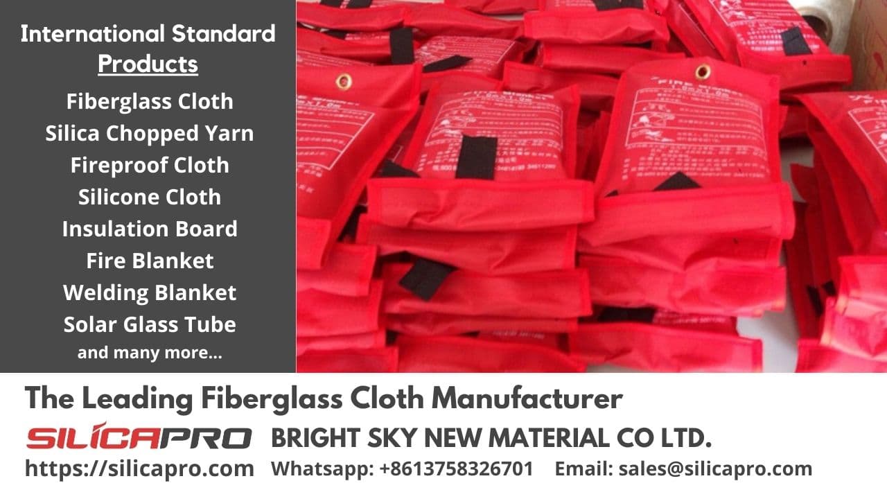 Heat Treated Fireproof Welding Blanket Thermal Insulation Fiberglass Cloth